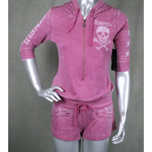 Sinful AFFLICTION Womens Jumpsuits JORDAN ROMPER - Picture 3 of 11